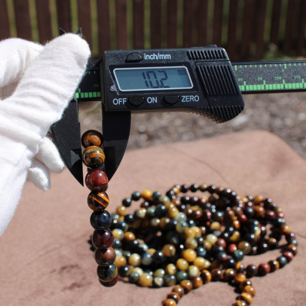Tiger Eye Bracelet – Natural Crystal Stretch Bracelet – Handmade Gemstone Jewel - Picture 5 of 6